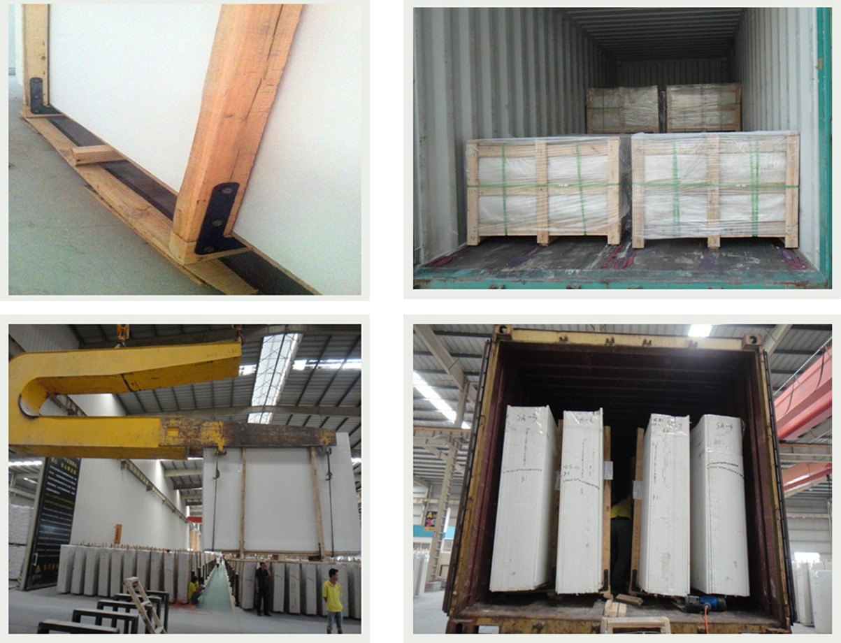 pure white quartz packing