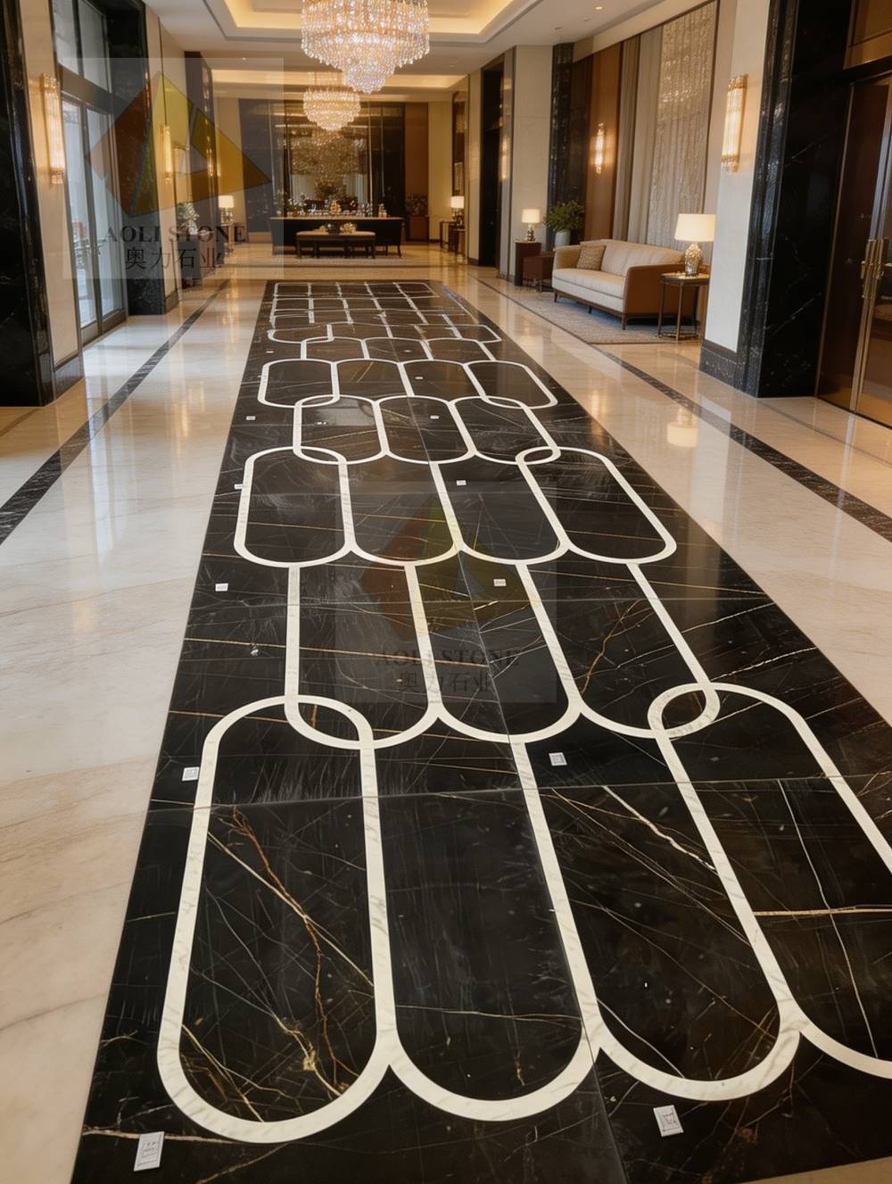Hotel Corridor Marble Inlay Hotel Corridor Marble Inlay