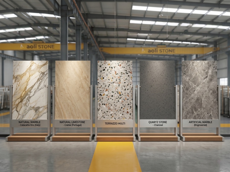 Em que materiais a Aoli Stone se especializa?