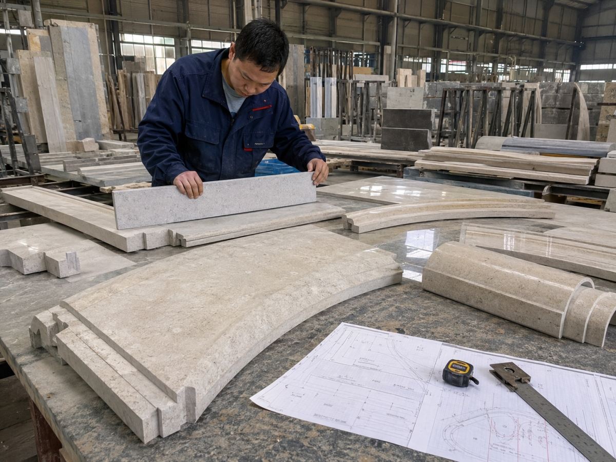 Can Aoli Stone Make Curved Pieces, Stairs and Column Cladding