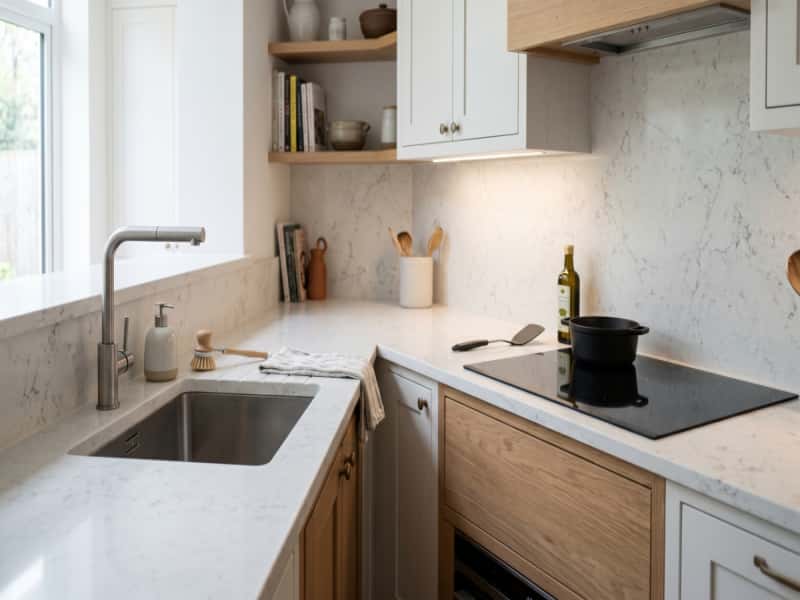 A pedra de quartzo é adequada para bancadas de cozinha?