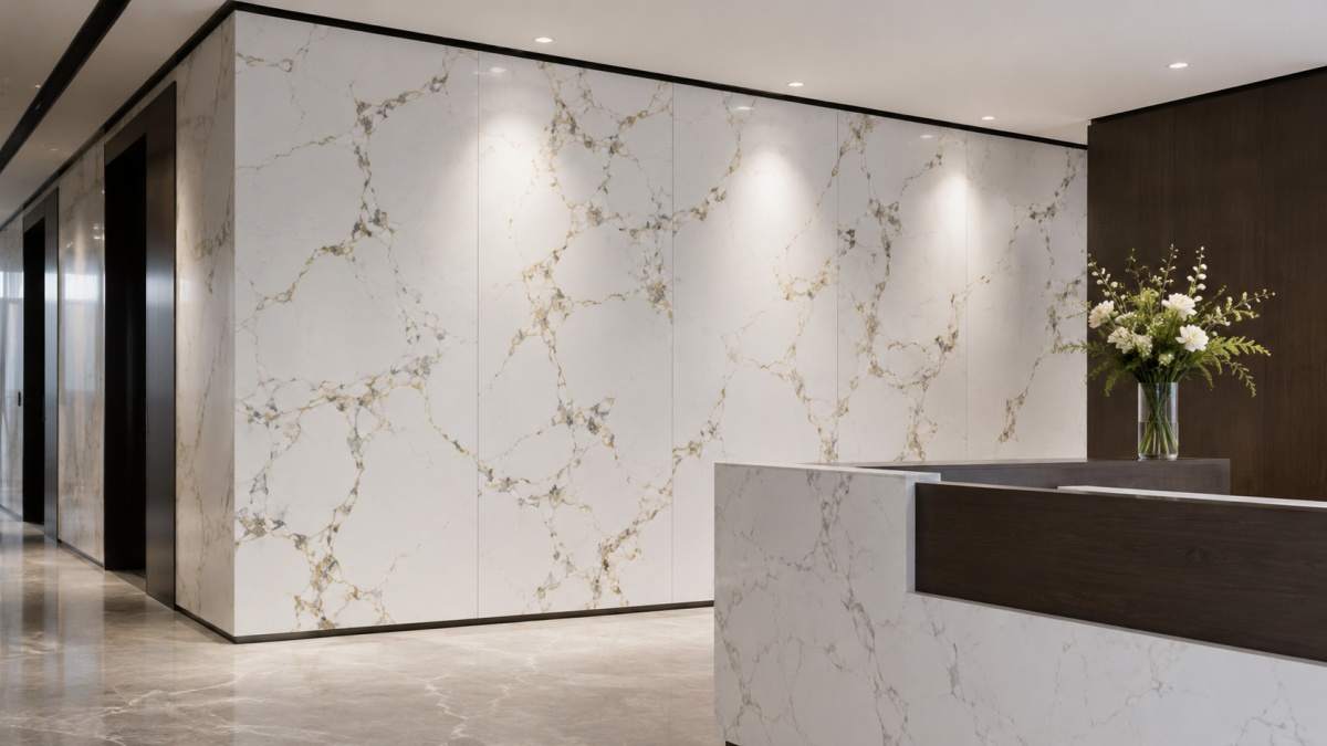 artificial-marble-wall-panels-commercial-interior Artificial marble wall panels prepared for commercial interior installation