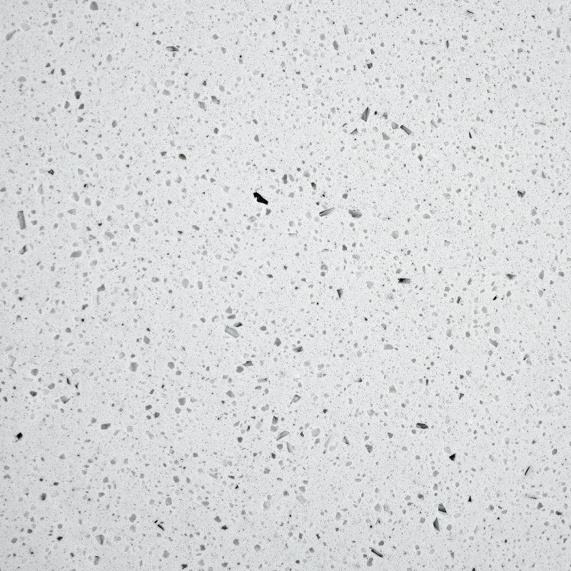 Sparkle White Artificial Marble sample board for distributors and designers