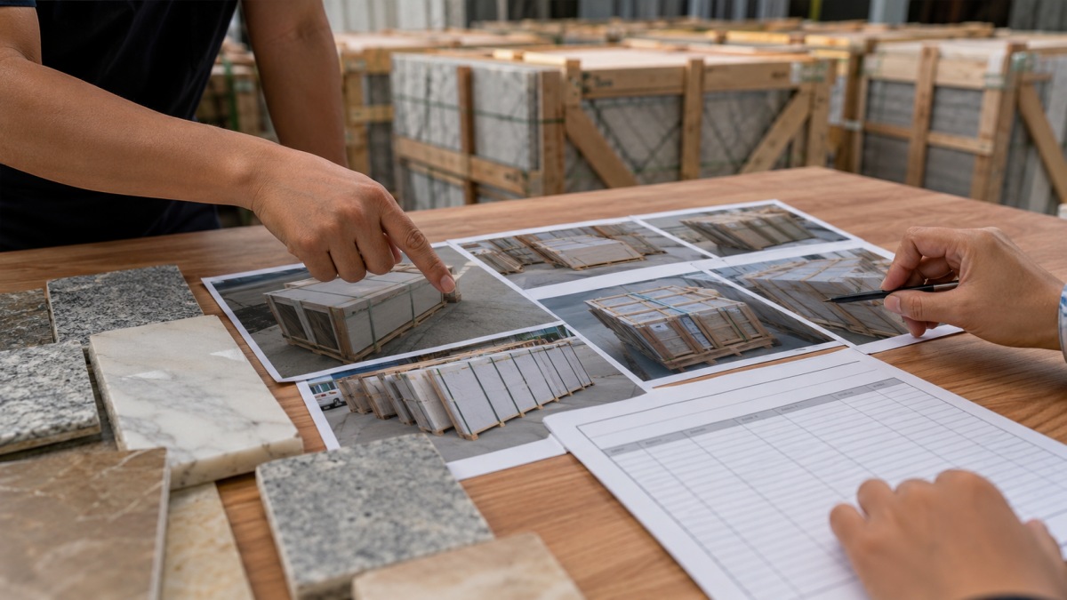 stone-packing-photos-before-shipment Stone packing photos before shipment reviewed by buyer