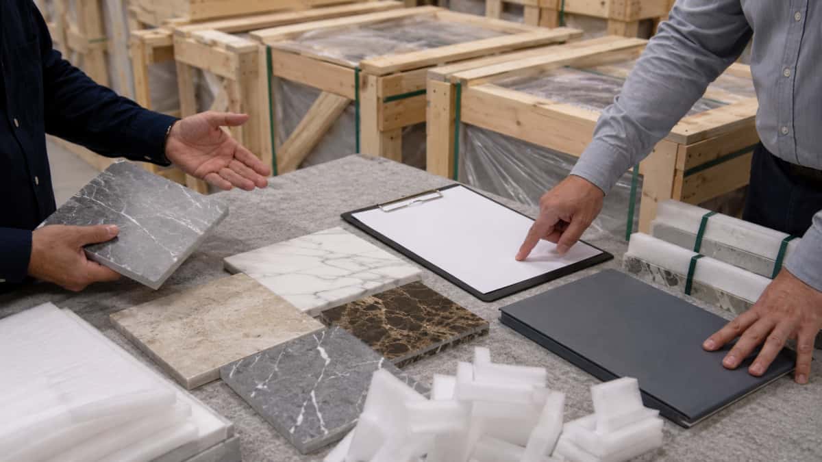 Stone packing and shipment details prepared for RFQ