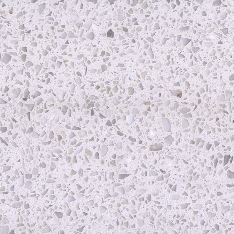 Oriental White Terrazzo used in a calm commercial interior floor with pale grey chips