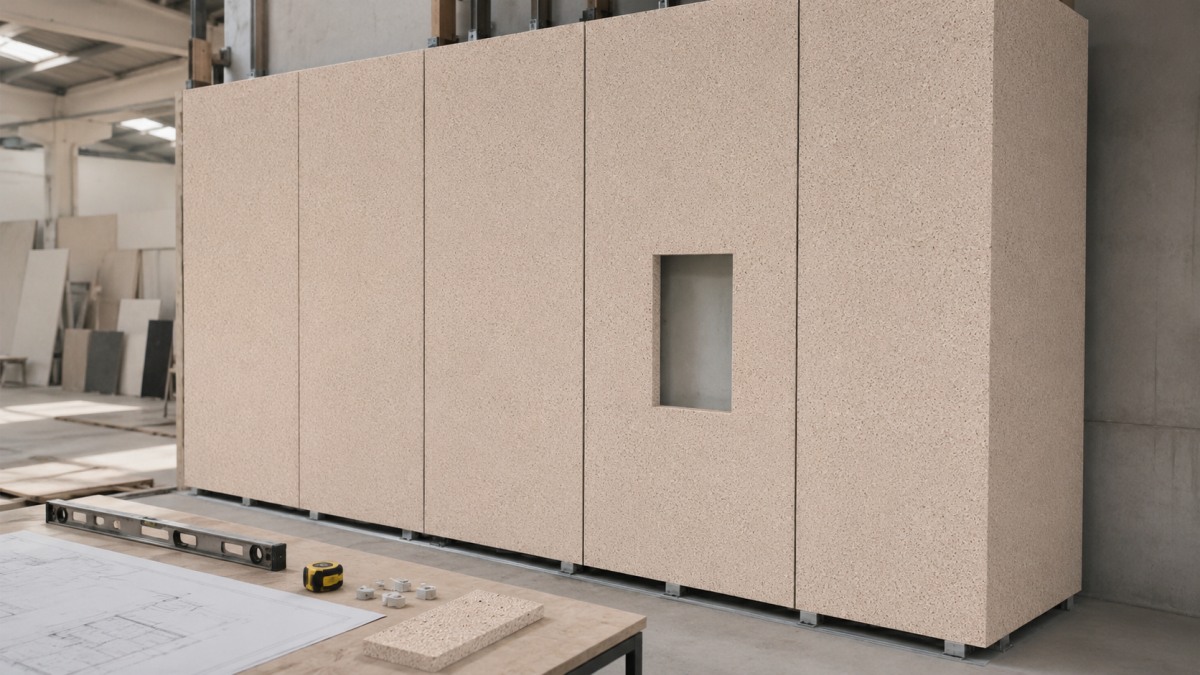 Terrazzo wall panels reviewed for joints, corners, edges, and openings